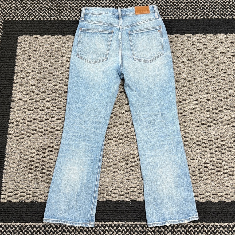 Madewell Cali Demi Boot Cropped Jeans Women’s 26 Button Fly Stretch Denim Casual - Picture 2 of 5